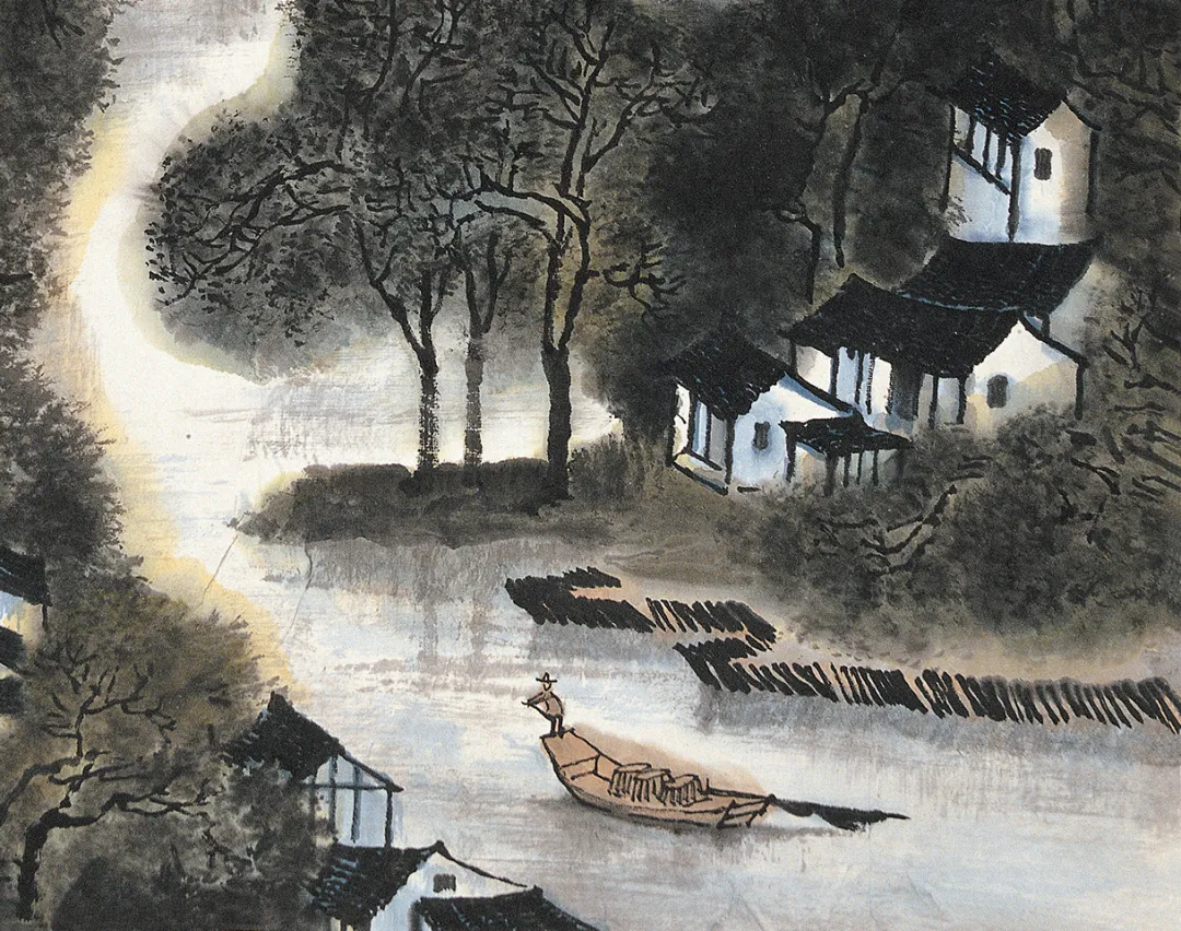 「北京荣宝2021春拍」层峦叠嶂李家山——李可染《江南鱼米之乡》
