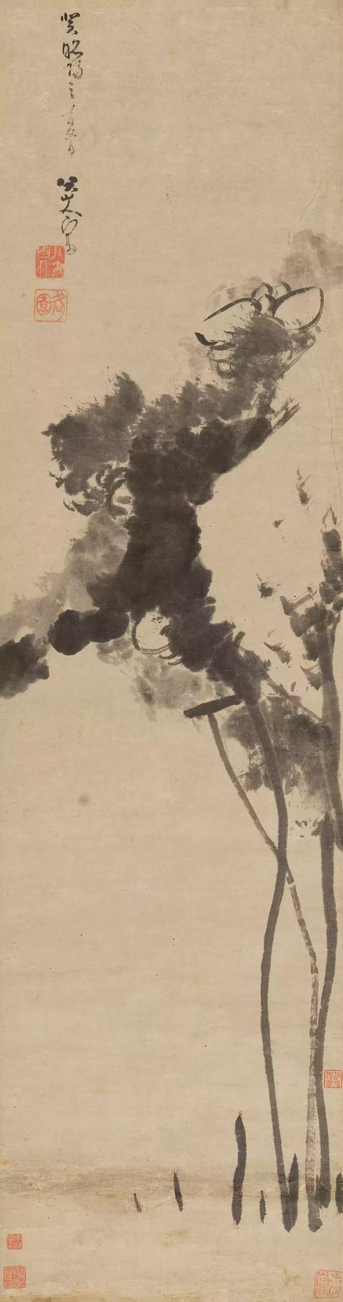 风标千古——八大山人《墨荷图》赏析|18秋